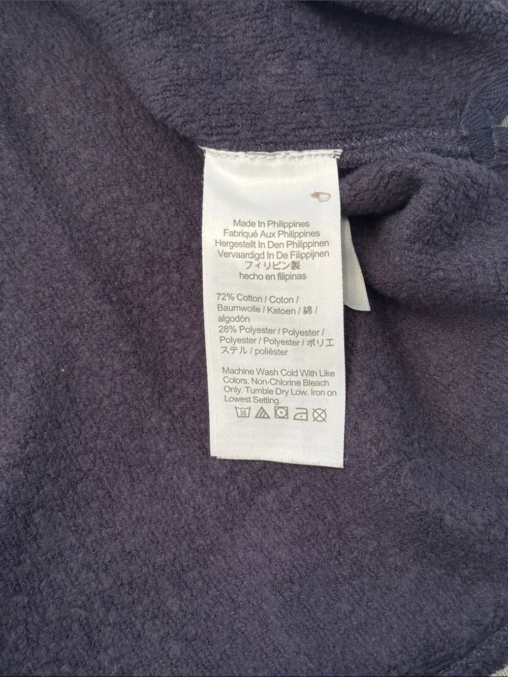 J. Crew Navy Blue Terrycloth Polo Shirt size medium